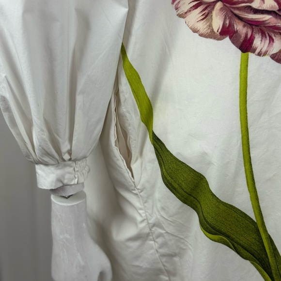 Anthropologie Cream Fabric Detail Size Small. C17 - Picture 11 of 17